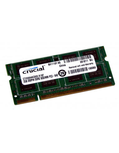 DDR2 800 2G  So Dimm/1.8v/256Meg x64 CRUCIAL
