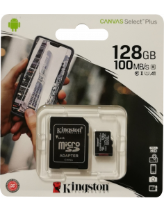 Carte mémoire Micro SDXC 128 Go avec adaptateur SD