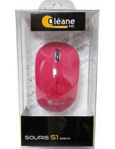Souris sans fil S1 Rose Oléane key 2