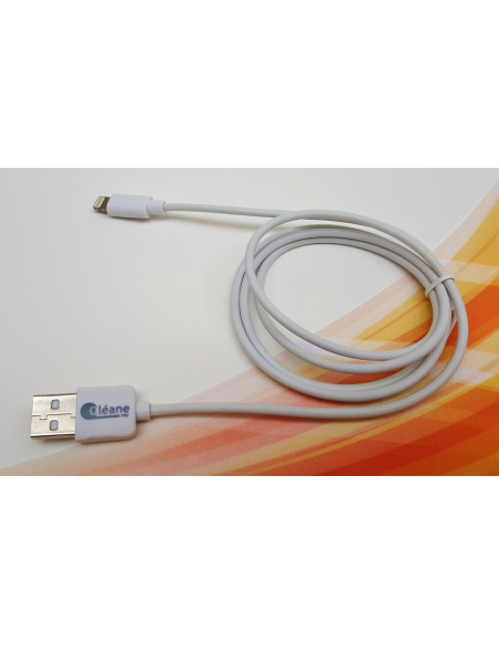 Câble de CHARGE et SYNCHRONISATION certifié MFI Apple 1m Oléane key