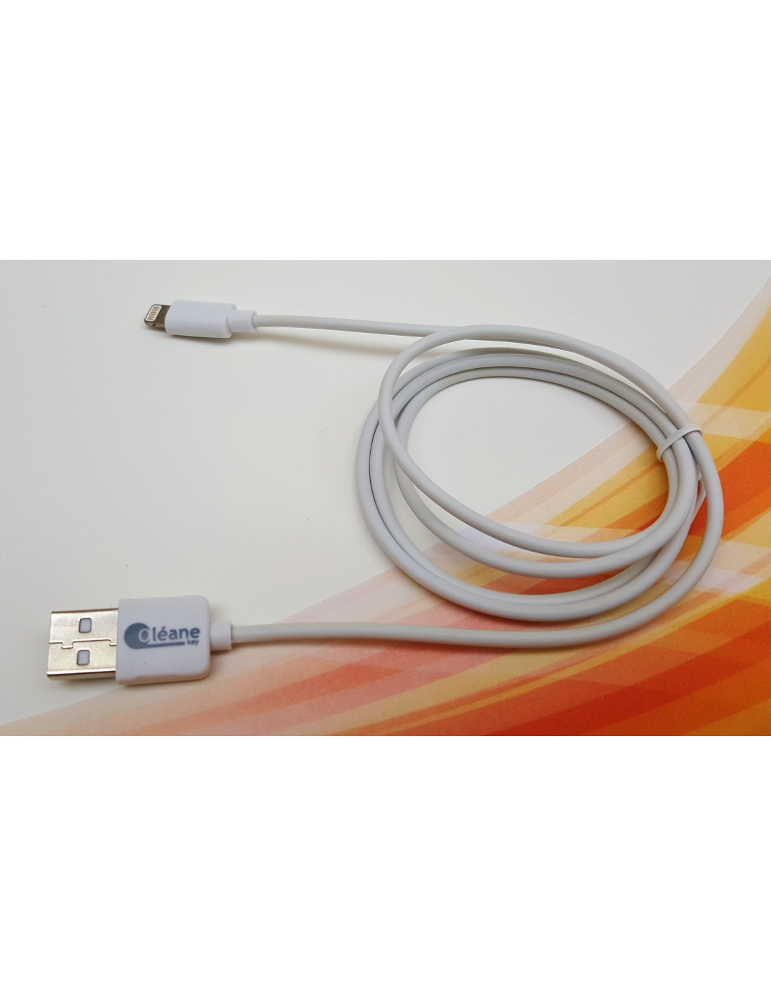Câble de CHARGE et SYNCHRONISATION Type-C vers Lightning certifié MFI Apple  1m Oléane key