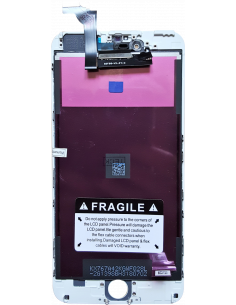 Ecran iPhone 6 Plus blanc complet avec support caméra et capteur de proximité 2