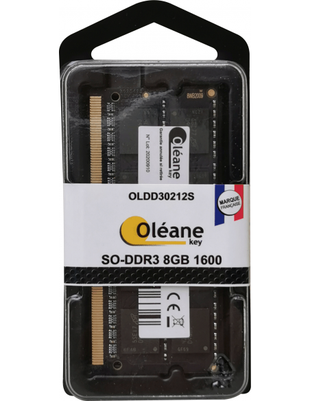 8GB SO-DDR3 1600 MHz / CL11 1.35V (PC3-12800) Oléane key