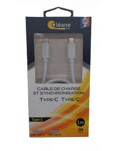 Câble de CHARGE et SYNCHRONISATION Type-C Type-C 1m Oléane key