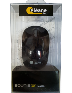 Souris sans fil S1 Noire Oléane key 2