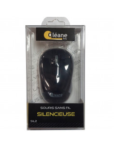 Souris Silencieuse Sans fil OLSIL2 Noire Oléane Key 2