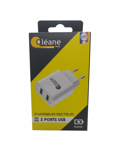 Chargeur USB 2 ports 3,1A Oléane key