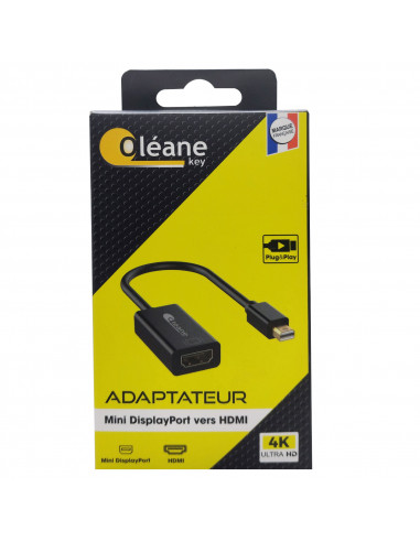 ADAPTATEUR Mini DisplayPort vers HDMI Oléane key