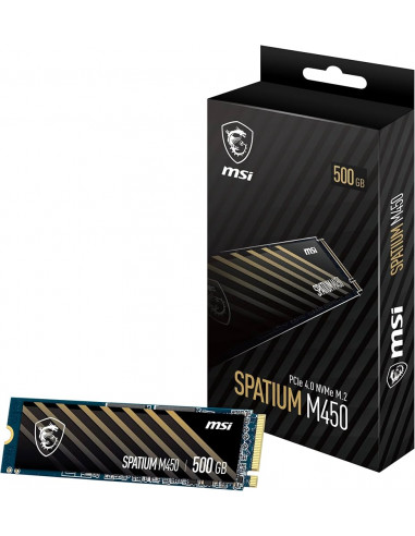 SSD MSI SPATIUM M450 PCIe 4.0 NVMe M.2 500Go