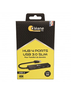 HUB 4 ports USB 3.0 slim USB Oléane key