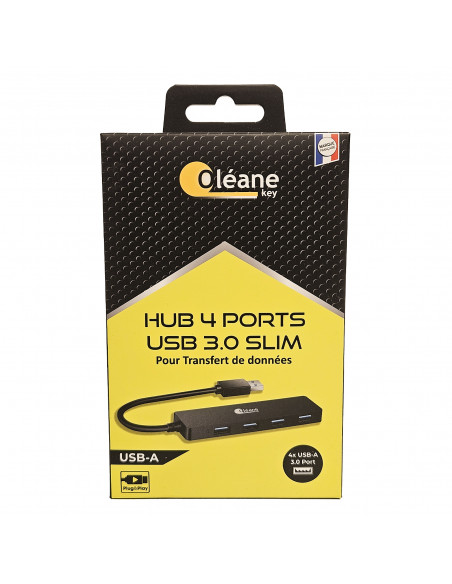 HUB 4 ports USB 3.0 slim USB Oléane key