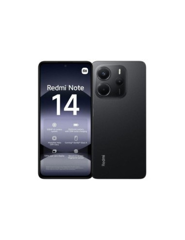 Xiaomi Redmi Note 14 4G Dual SIM 6GB RAM 128GB Midnight noir