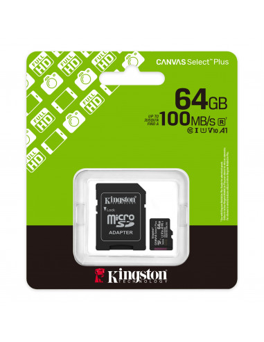 Carte mémoire Micro SDXC 64 Go avec adaptateur SD