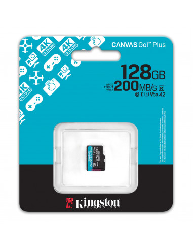 Carte mémoire Micro SDCG4 128 Go avec adaptateur SDXC