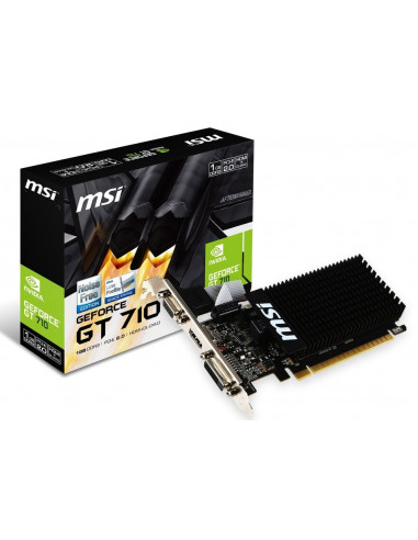 Lot Carte graphique MSI GT 710 GeForce 2GD3H LP + Intel  i3-14100F