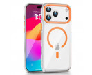 MAGSAFE Metal case pour iphone 17 PRoCosmic Orange